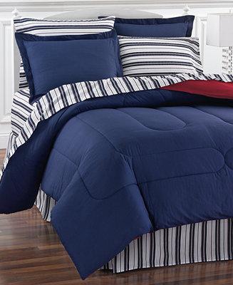 Navy Yard Reversible 8-Pc. Bedding Ensembles