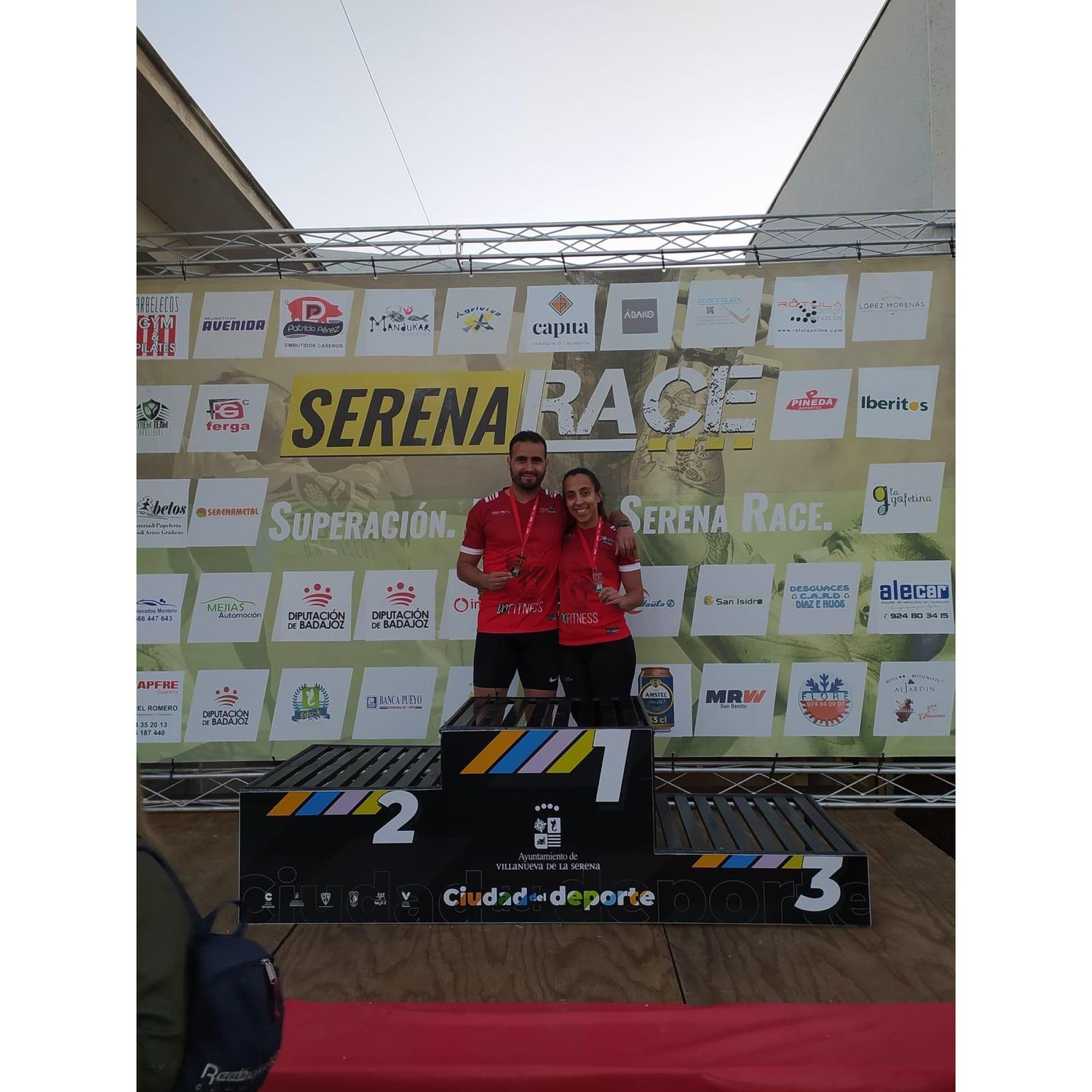 A nossa primeira prova internacional de Corrida de Obstáculos, juntos, foi a Badajoz Race, em Villanueva de la Serena