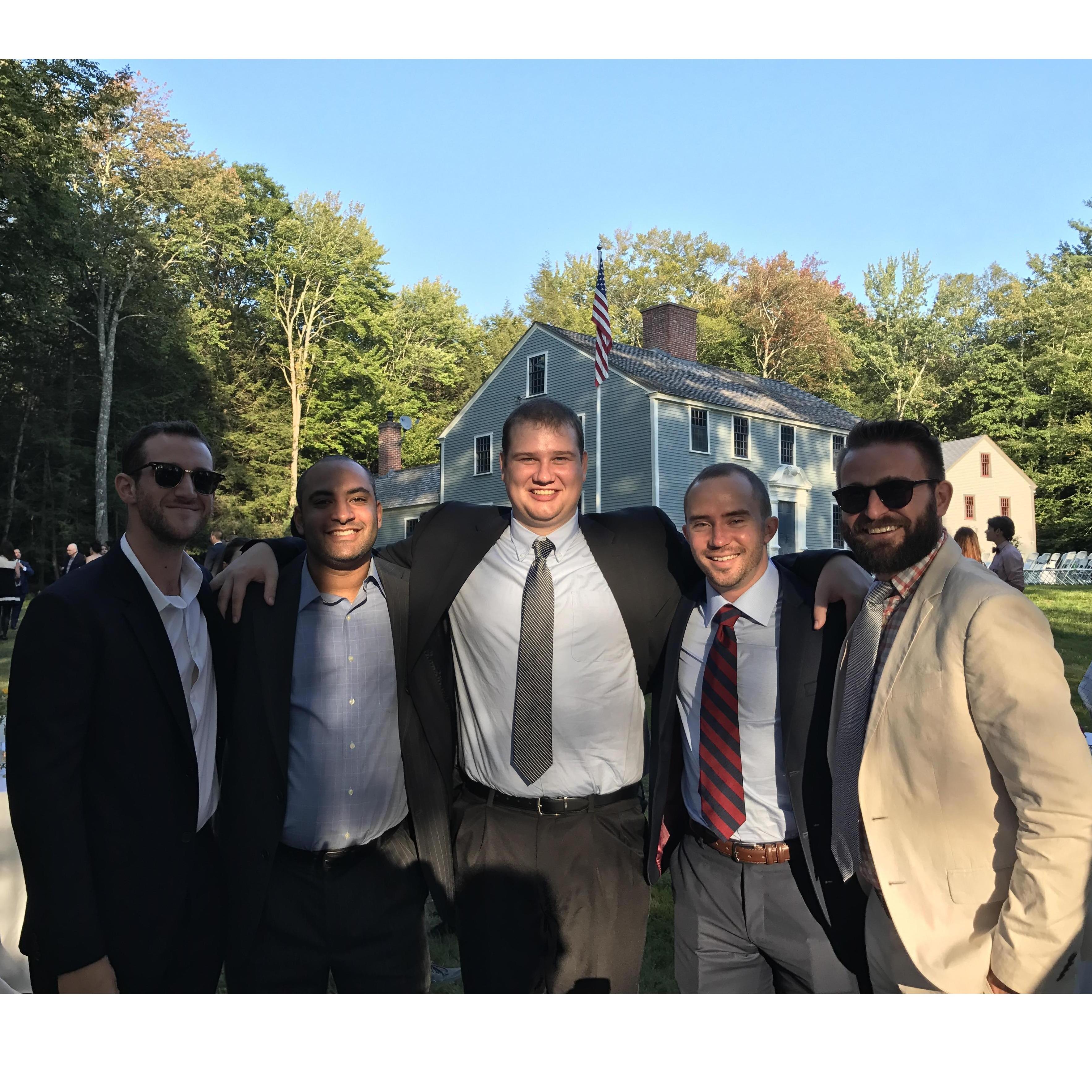 Ultiworld Crew at the wedding of Simon and Michelle - Jesse, Keith, Daniel, Charlie, and Steve
