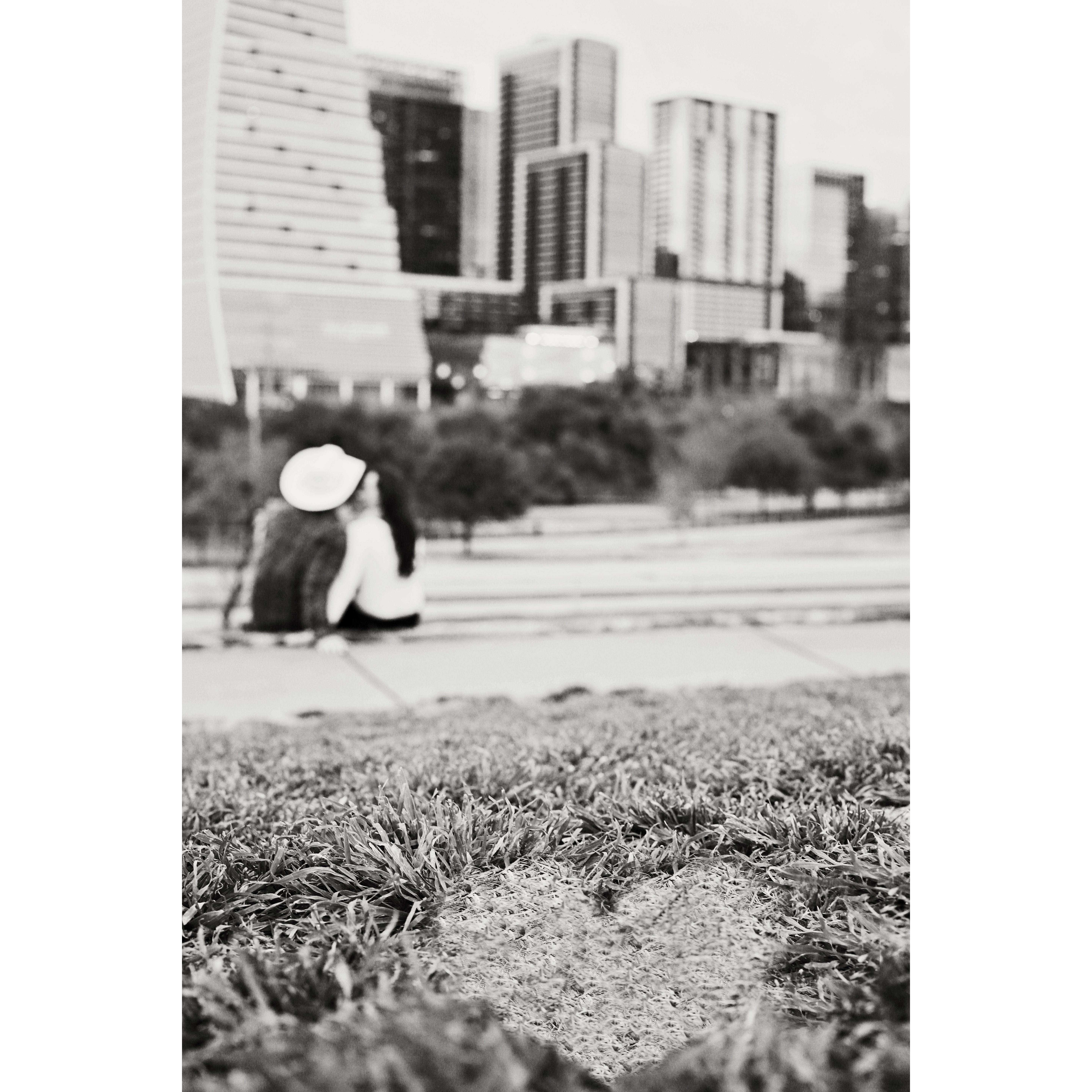 Jacy actually saw the shape of a heart when she was lying in the grass taking the shots. It was brown and during her editing she helped it stand out just a bit more . Thank you for taking our engagement pictures Jacy! So grateful!