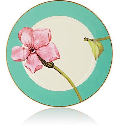 Untitled Homeware Floral Porcelain & Gold Dessert Plate