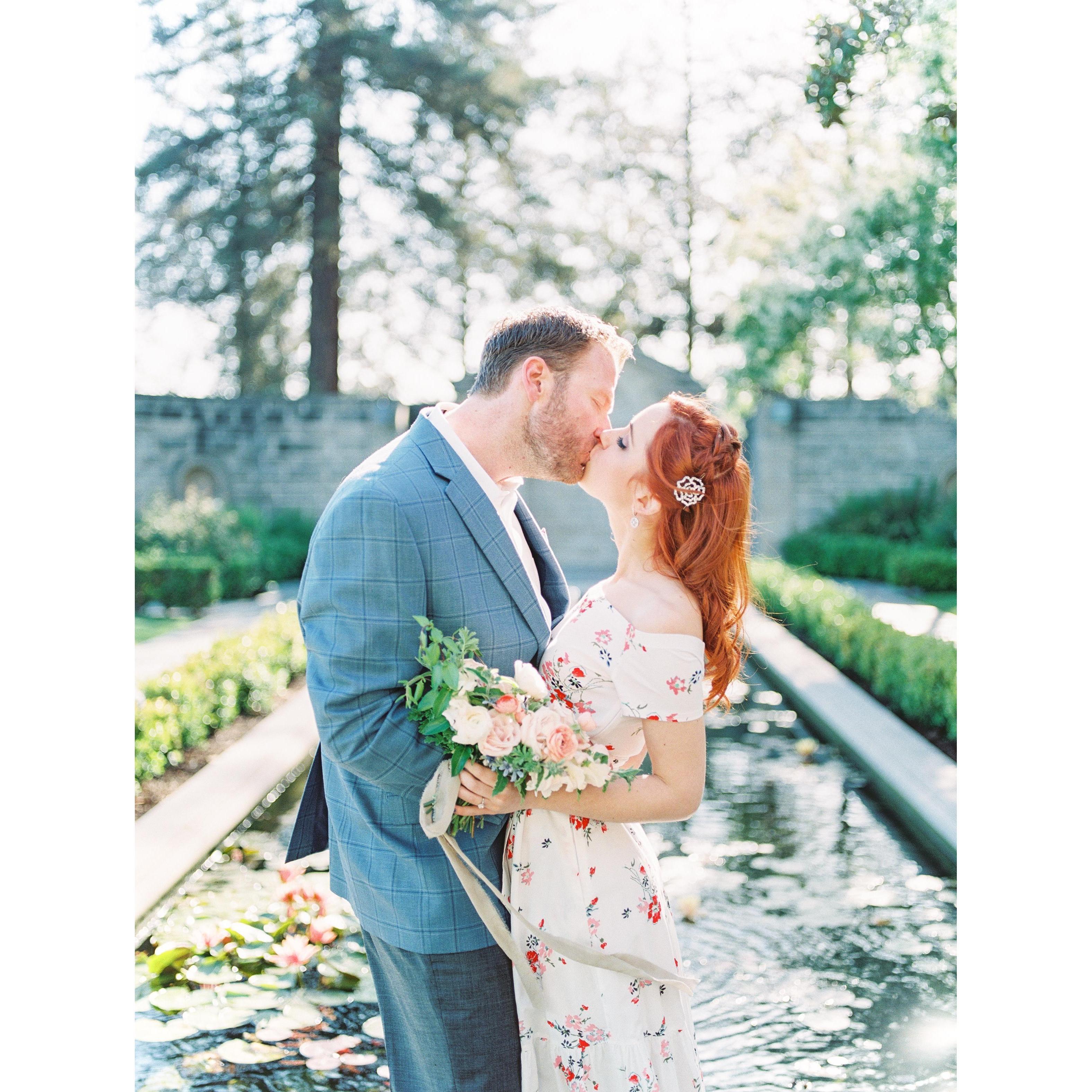 Taken at Greystone Mansion during our engagement photo shoot. This is one of our favorites!