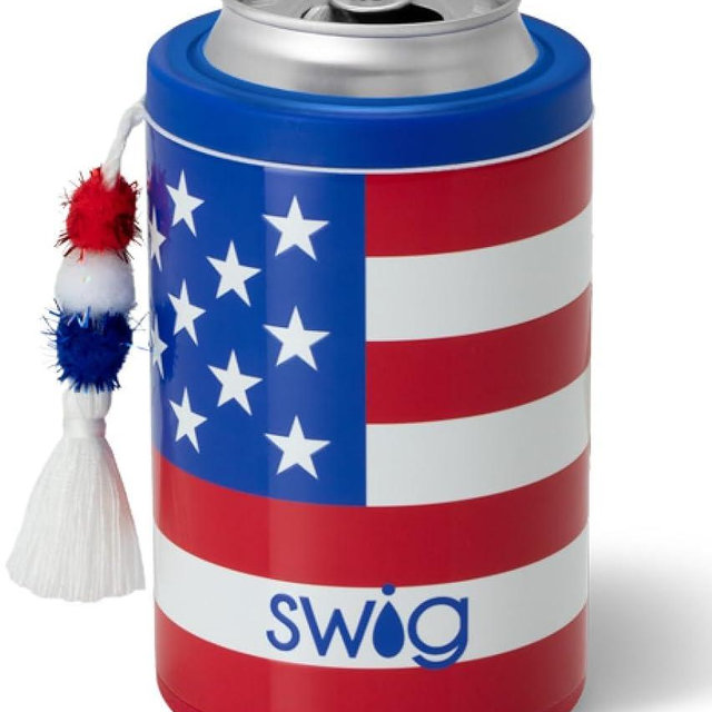Swig Life Standard Can Cooler, 12oz Insulated Bottle & Can Holder, Stainless Steel Can Cooler, Can Covers for Standard 12 oz Beer Bottles, Beach Accessories for Women