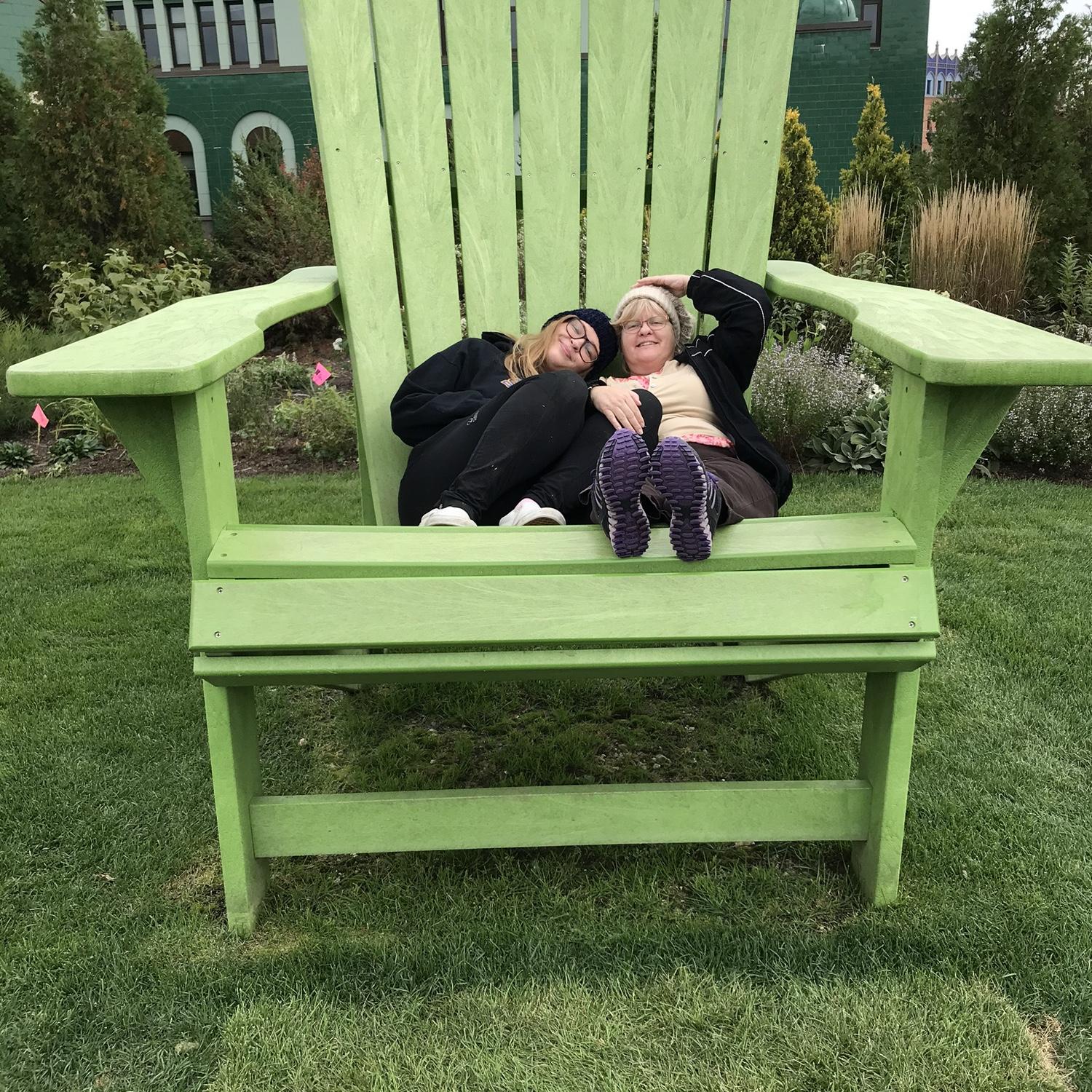 2020 - T's mom helps move T and J to Wisco and receives the first of MANY Epic campus tours.