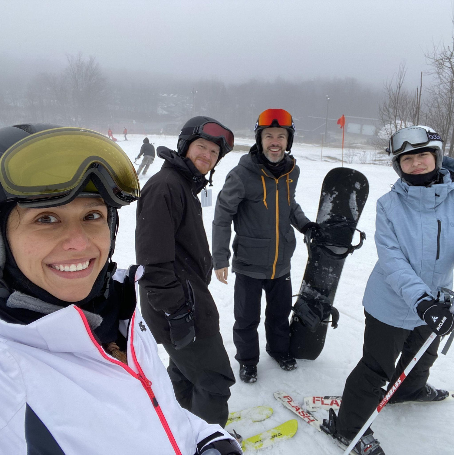 Magog: First time skiing for Julieta