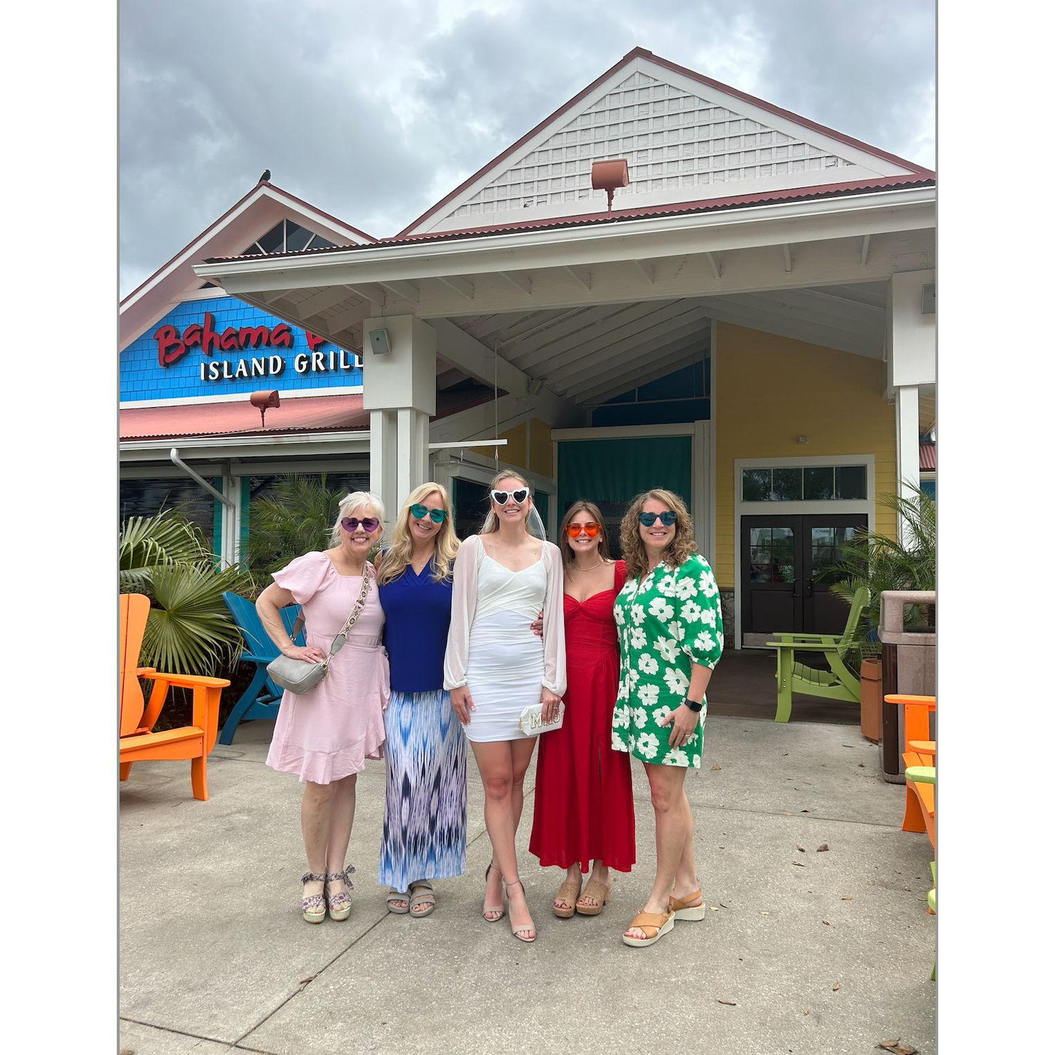 Haley after going dress shopping with her Maid of Honor, Mom, future mom in law, and God mother!