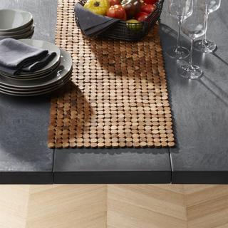 Wood Dot Centerpiece Table Runner