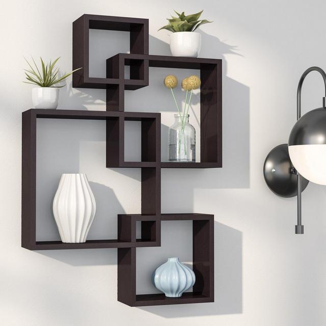 Vernonburg Intersecting Cubes Shelf