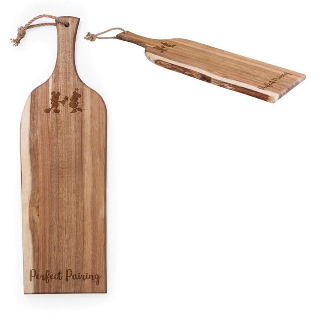 Picnic Time® Disney Mickey & Minnie 8-Inch x 24-Inch Artisan Acacia Serving Plank