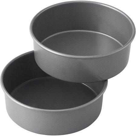 Wilton Treats Made Simple Non-Stick Cake Pan Set, Round, 6 in, 2-Count Layered Smash Cake Set