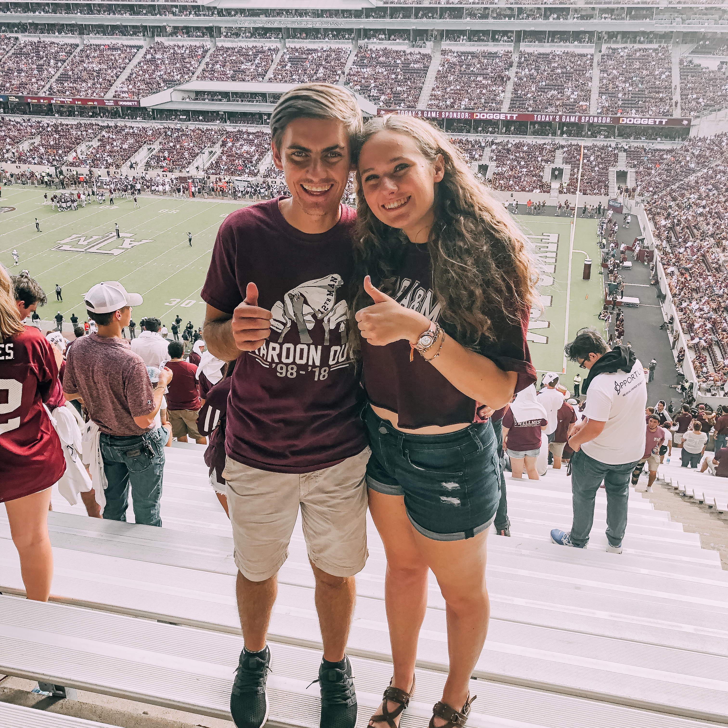 Football games in Kyle Field in 2018