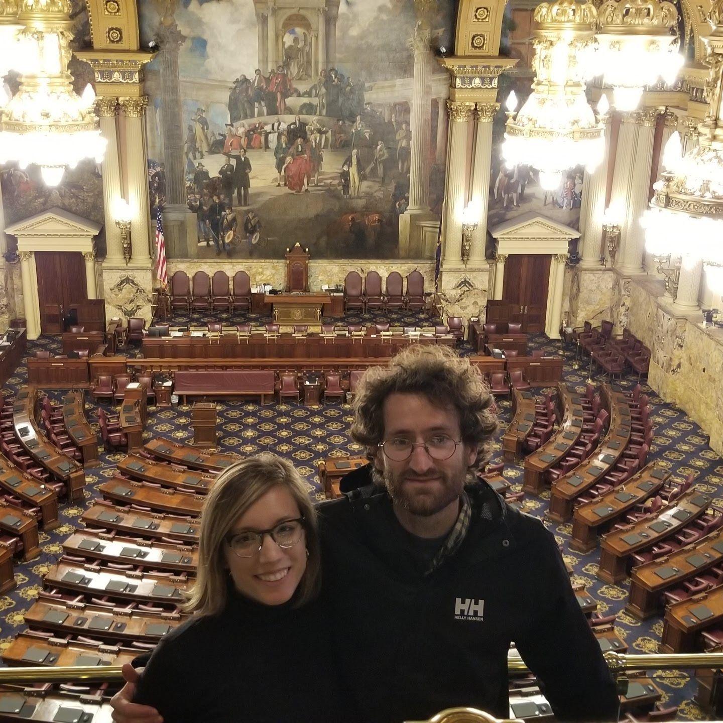 Touring the state capitol building… in style. Harrisburg, PA. November 2019.