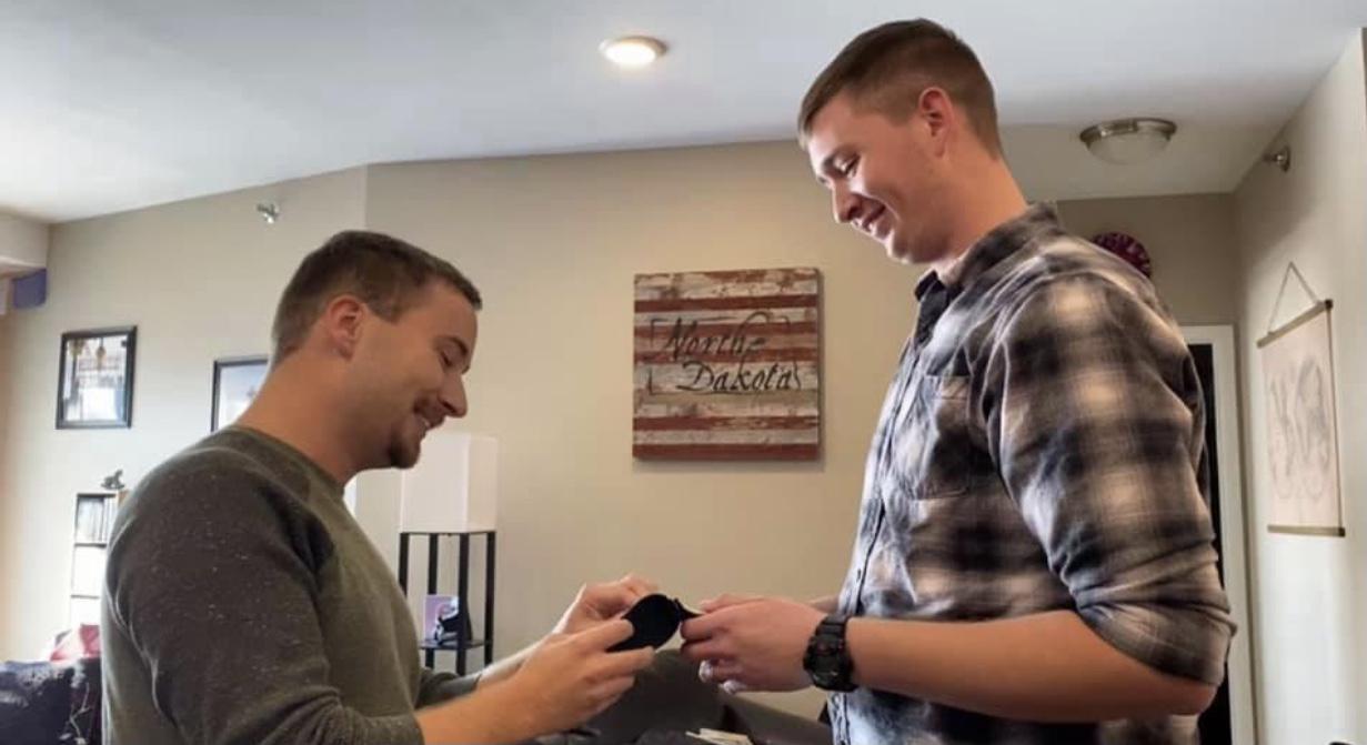 The moment the "big question" was asked!