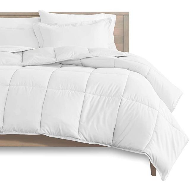 Bare Home Comforter Set - Oversized Queen - Goose Down Alternative - Ultra-Soft - Premium 1800 Series - Hypoallergenic - All Season Breathable Warmth (Oversized Queen, White)
