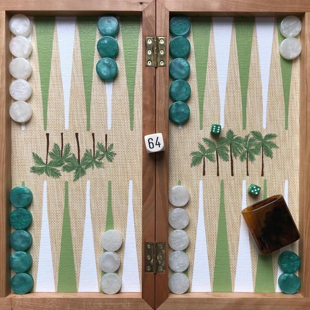Custom Backgammon Board from Nine Fair