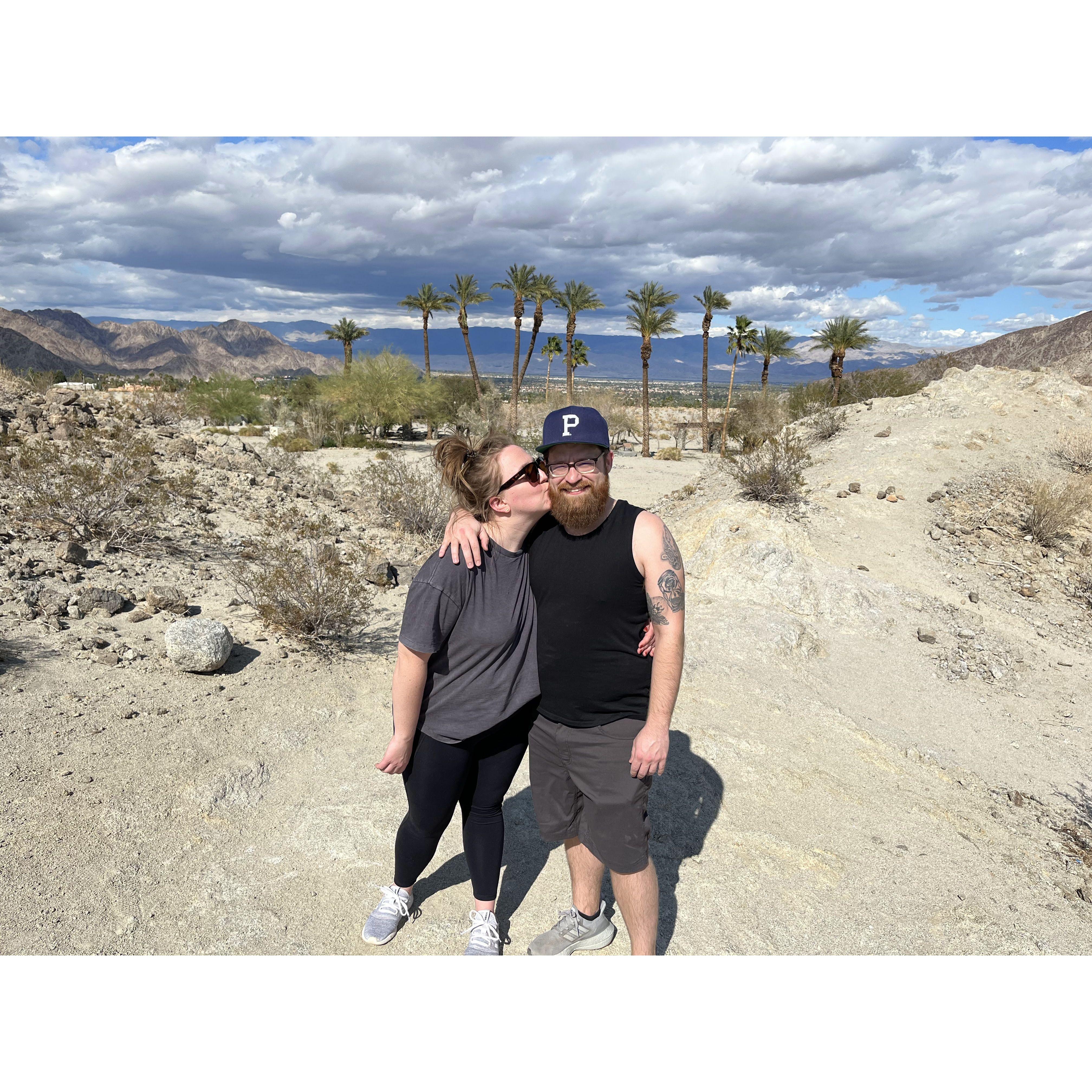 Celebrating Stephanie's 30th birthday in Palm Springs