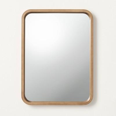 Rectangle Wood Framed Mirror Natural - Hearth & Hand™ with Magnolia