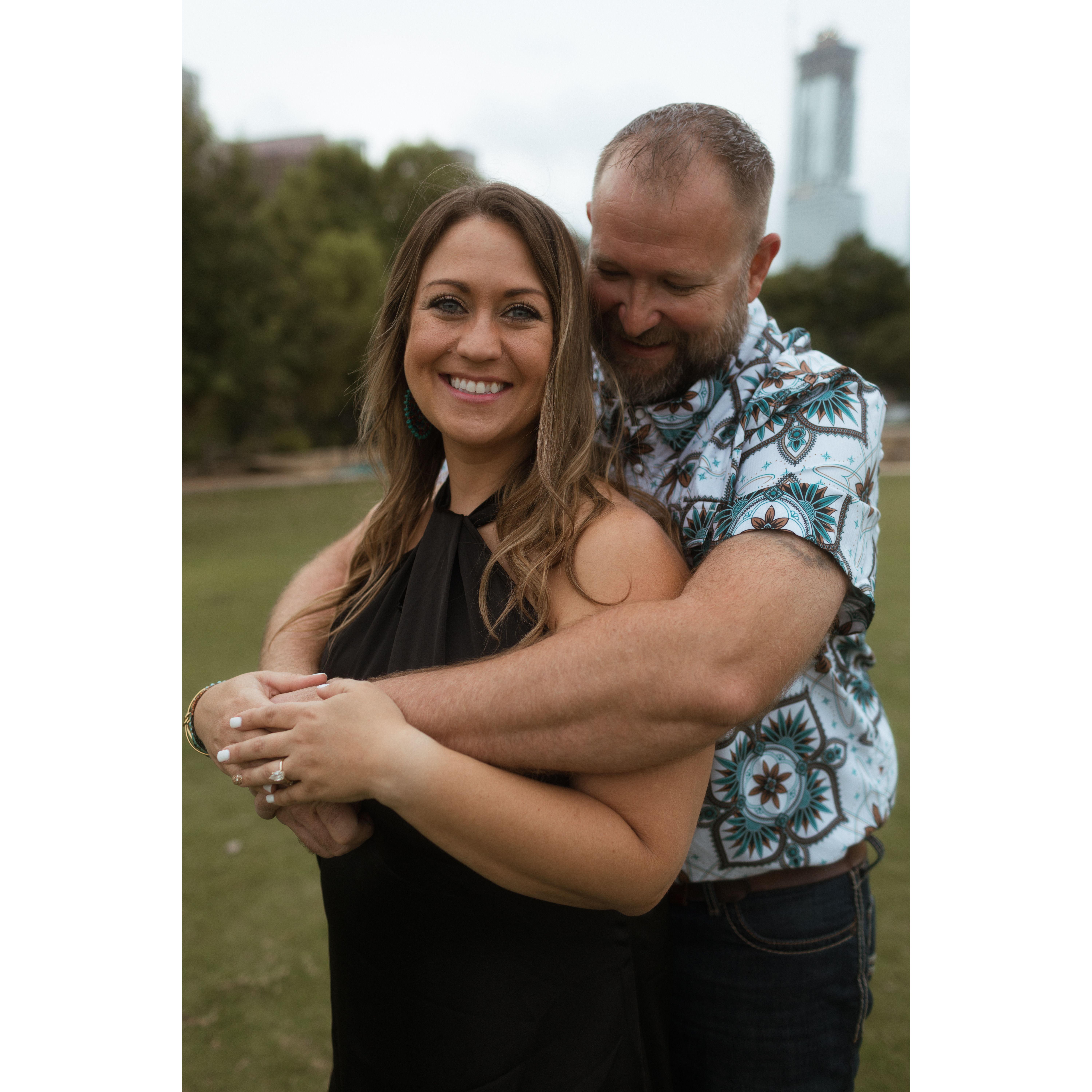 Our Engagement Photo Session at Town Lake in Downtown Austin!