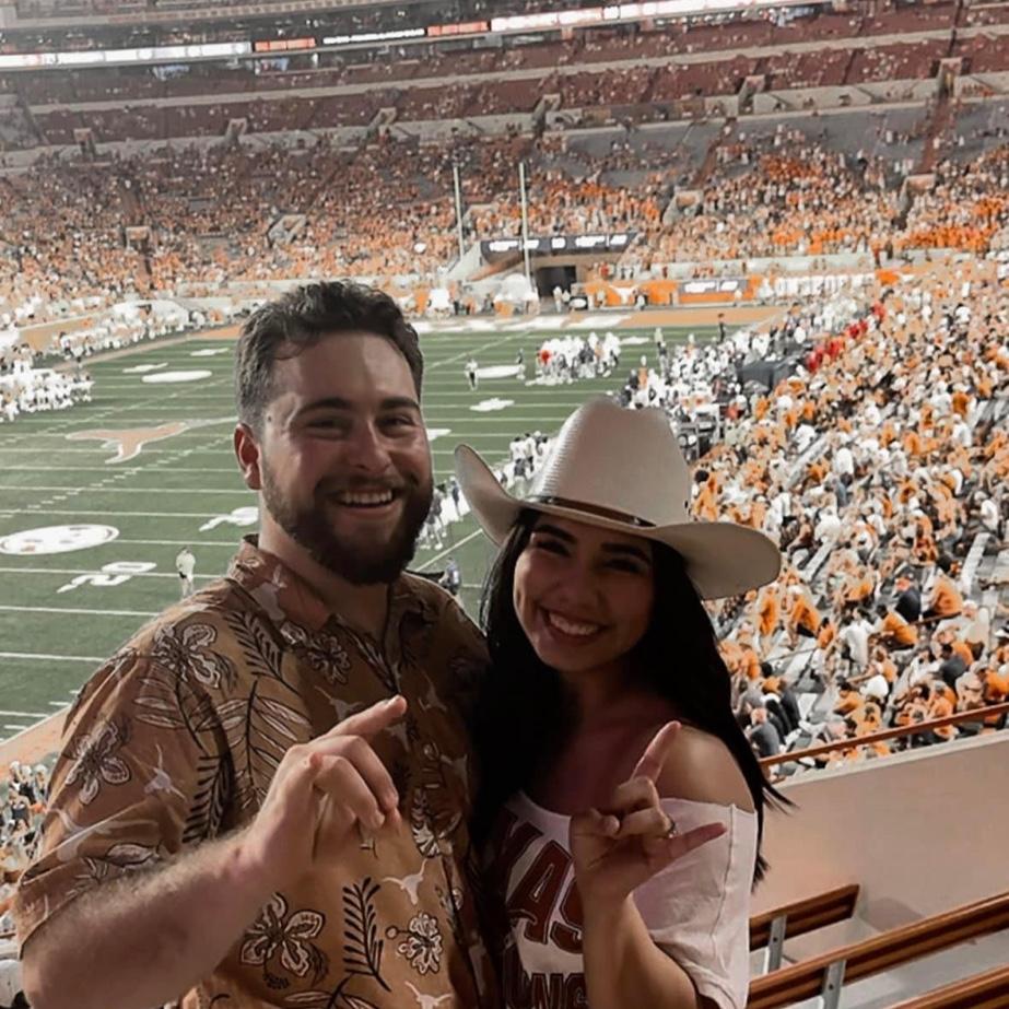 First Longhorn game together! HOOK’EM 🤘🏼