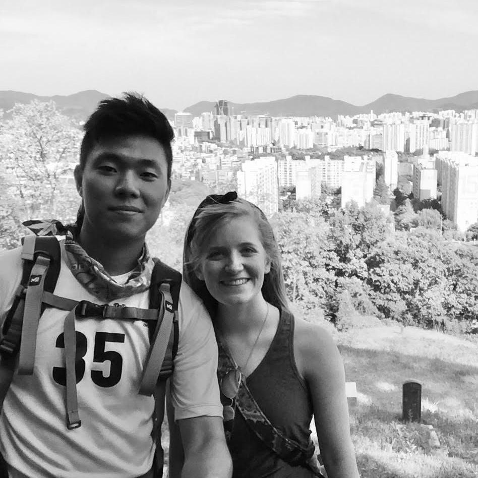 Hiking in South Korea in high school