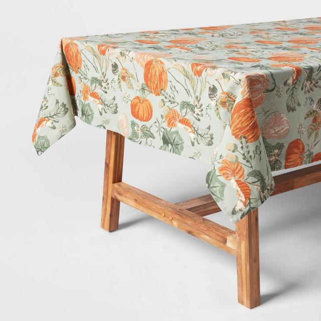 104" x 60" Cotton Pumpkin Tablecloth - Threshold™