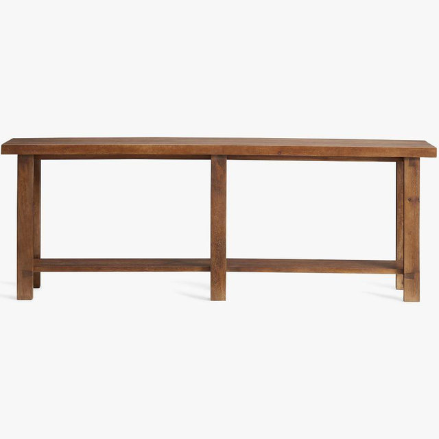 Reed Grand Console Table, Antique Umber