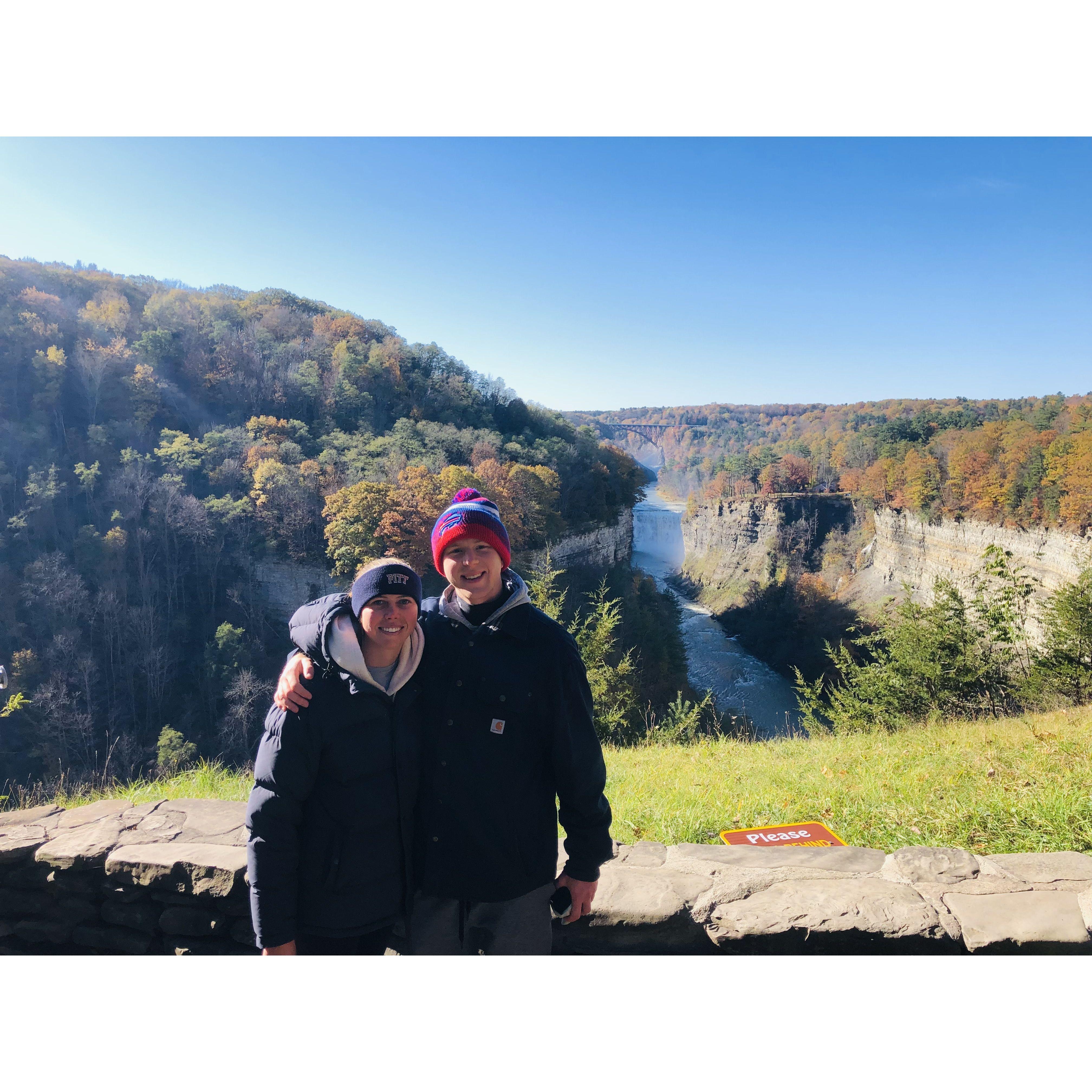 Letchworth State Park hike for fall foliage