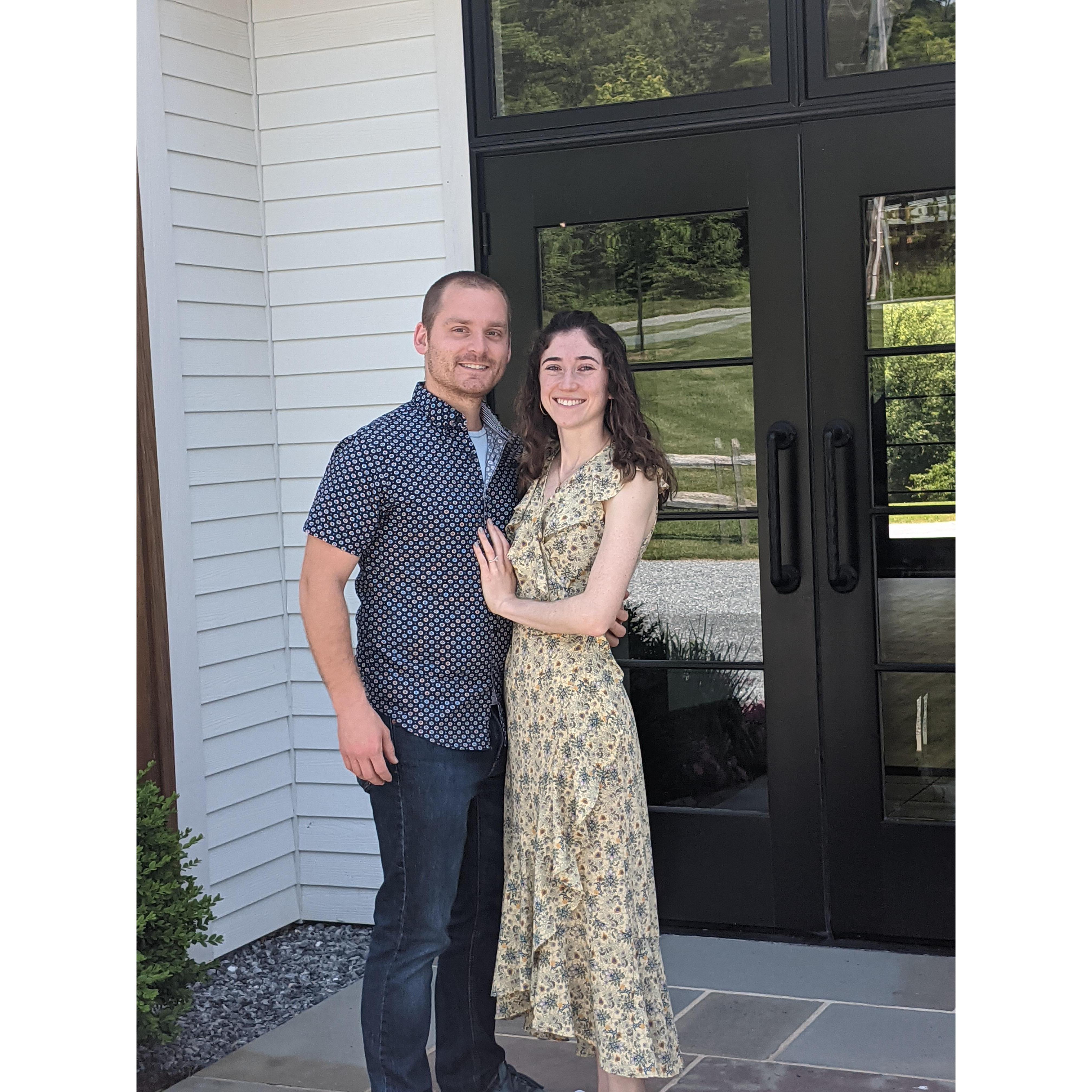 The day we picked our venue!