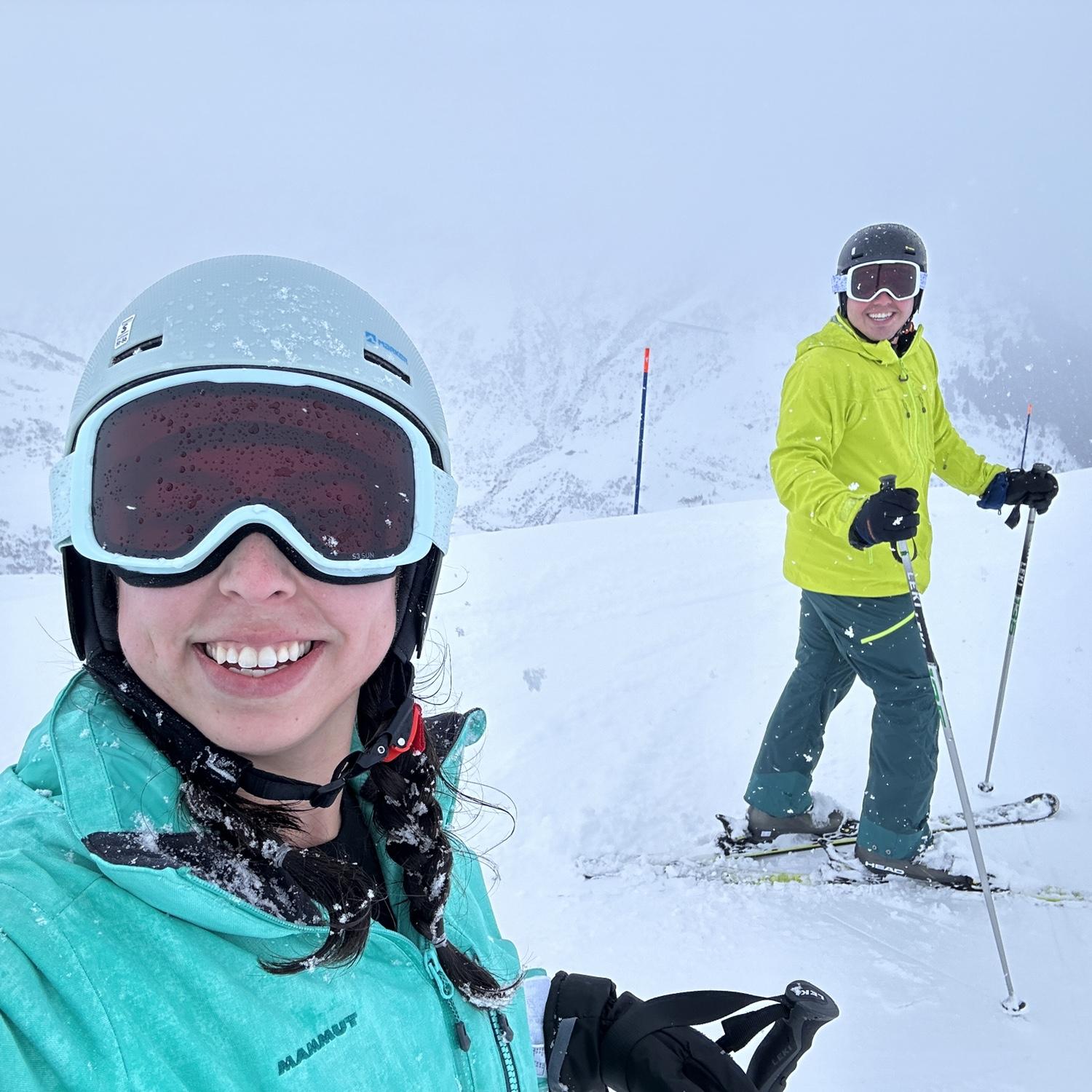 Skiing the Swiss Alps in Andermatt