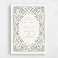 Green Wedding Invitation - Reed Classic