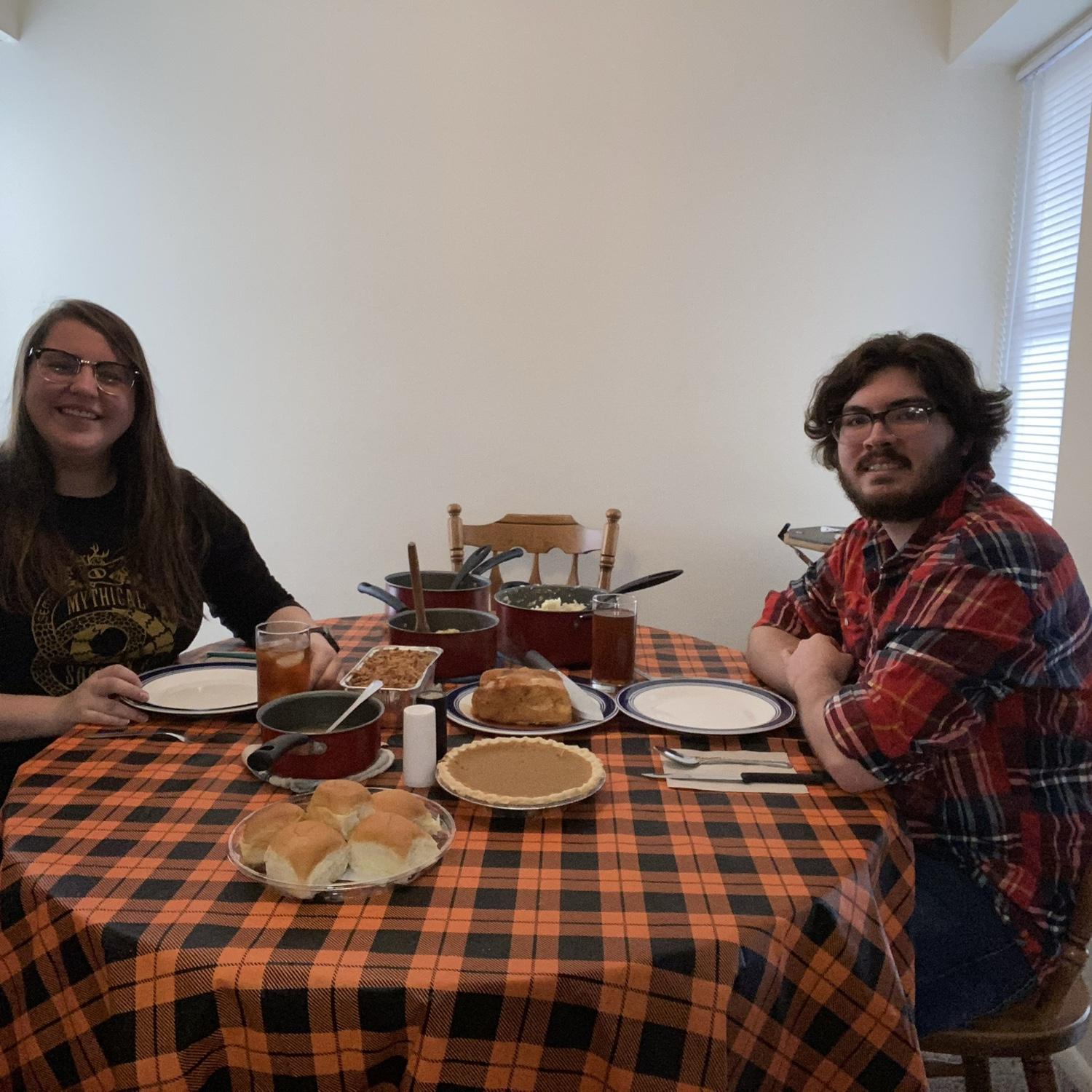 Our first Thanksgiving alone #COVID