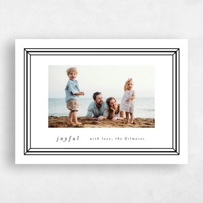 Black Holiday Card - Jingle Landscape