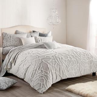 Chenille Rose 3-Piece Duvet Set