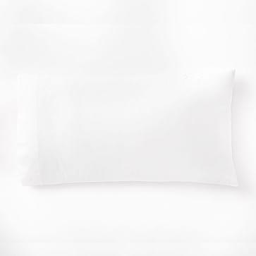 Organic Washed Cotton King Pillow Case, Set of 2, Stone White