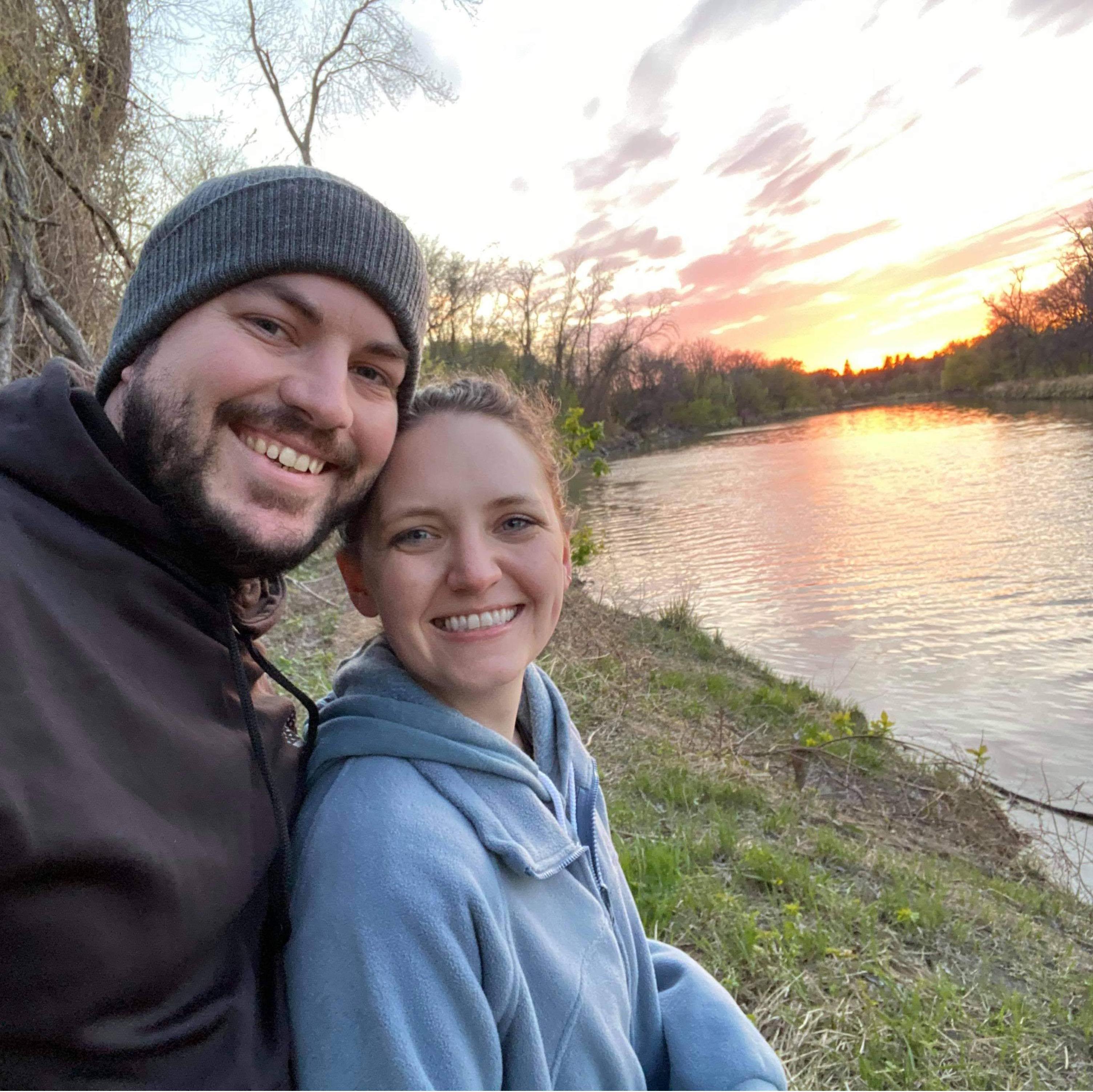 One of our first "date walks"