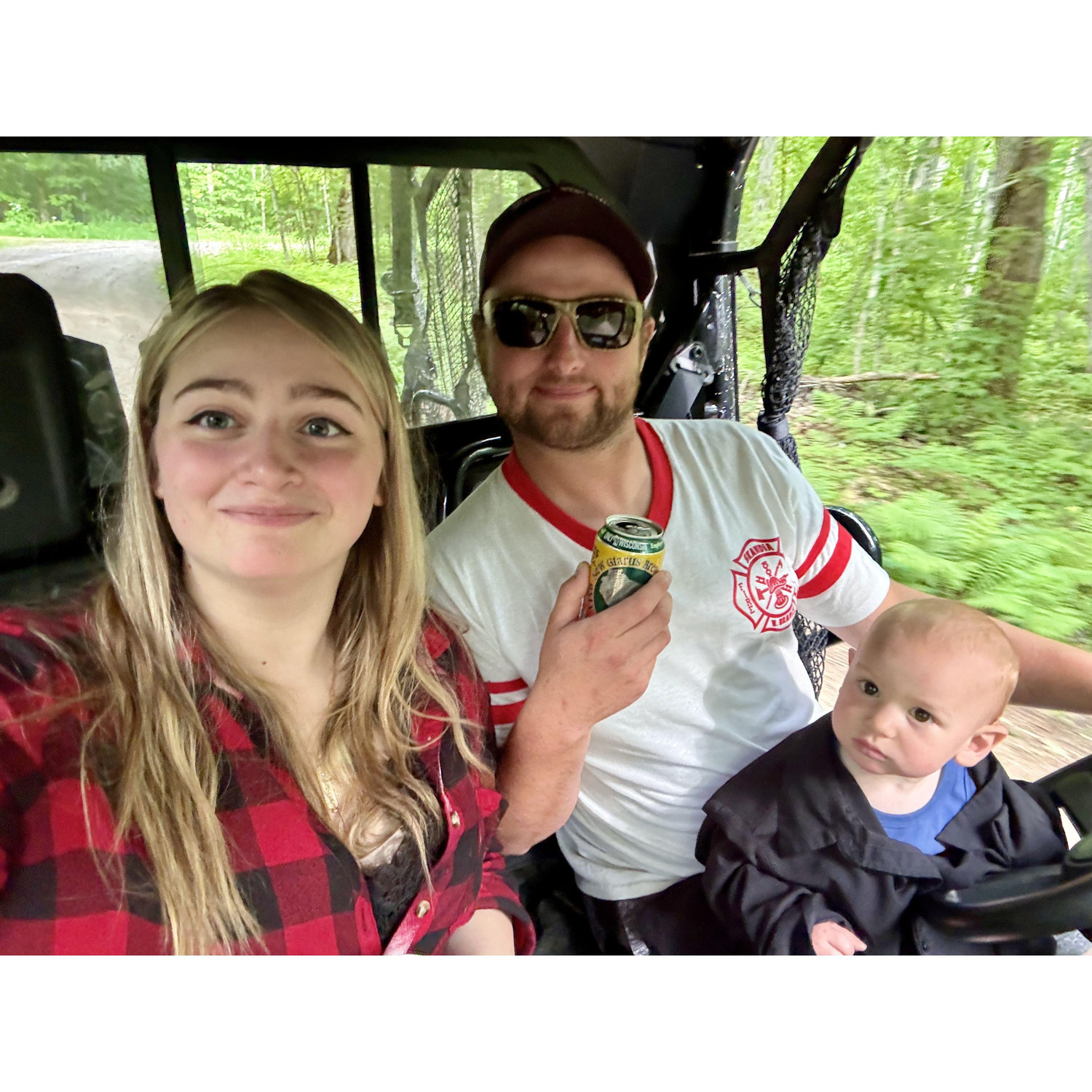 A side by side ride with our nephew who is much bigger now, Charlie