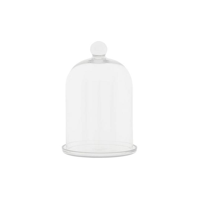 12" x 7.5" Glass Cloche with Glass Tray - Storied Home