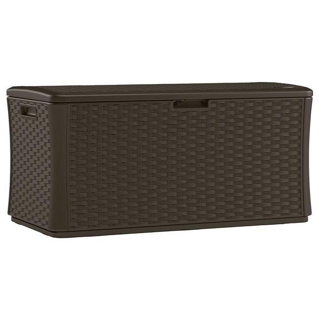 Java 134 Gal. Resin Wicker Deck Box