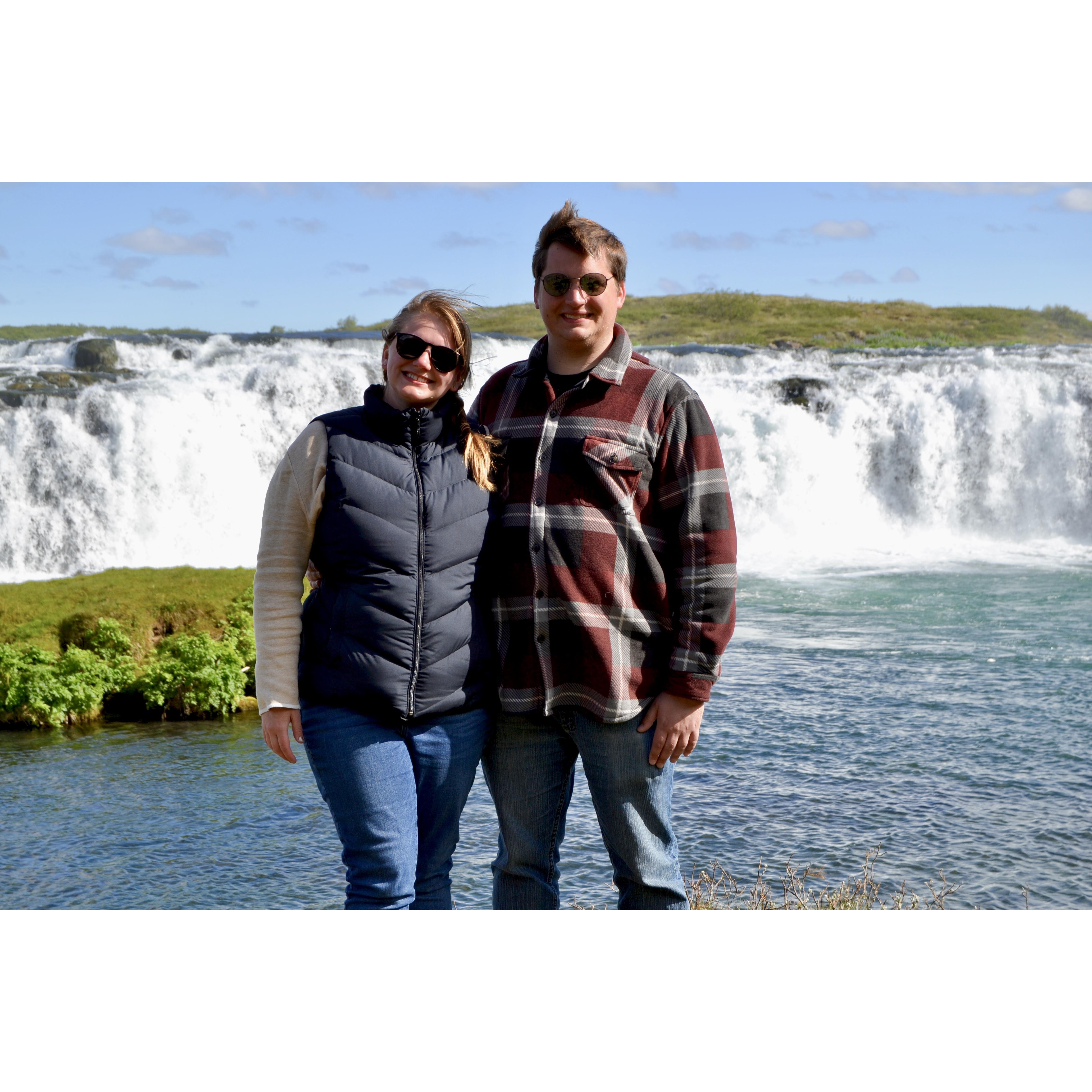 Faxifoss waterfall on our trip to Iceland in May 2019.