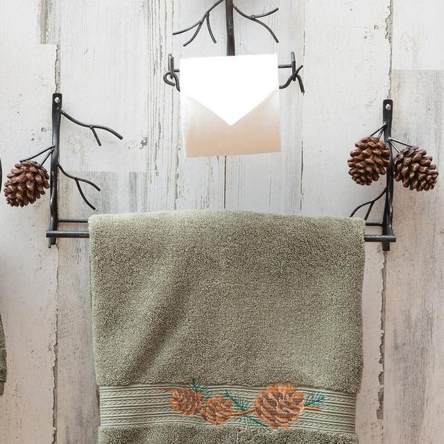 Woodland Pinecone Towel Bar
