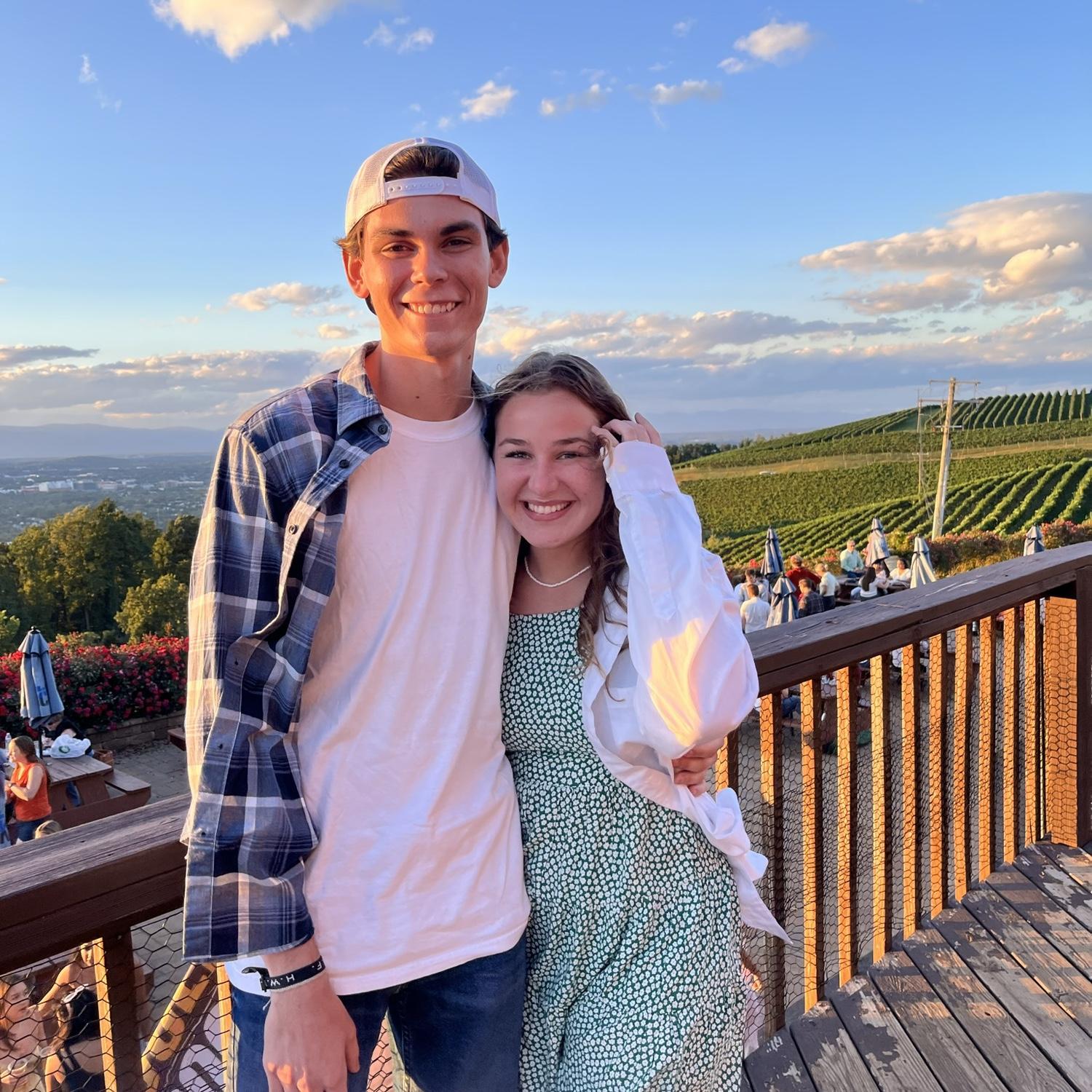 September 2022- Our yearly tradition to an orchard, this was our first year going. Only 7 months into dating!