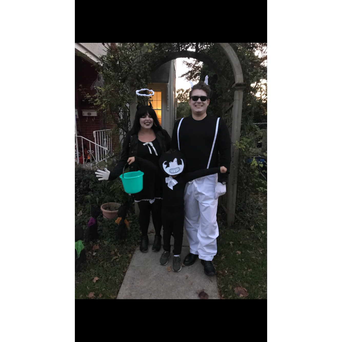 Alice Angel, Bendy the Ink Demon and Boris.