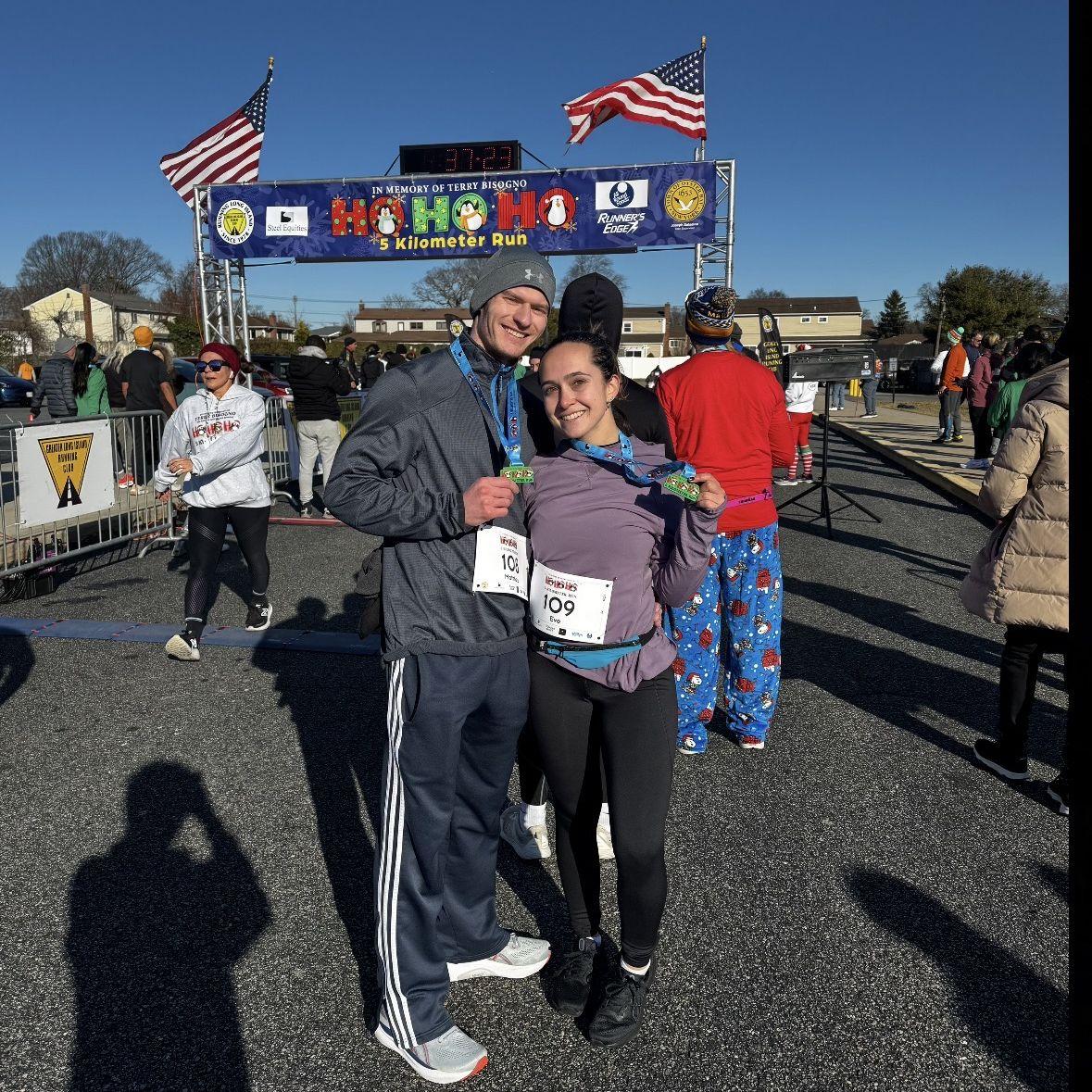 Our first race together! Ho Ho HO 5K (December 2024)