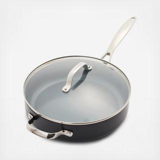 Valencia Pro Ceramic Non-Stick Covered Saute Pan with Handles