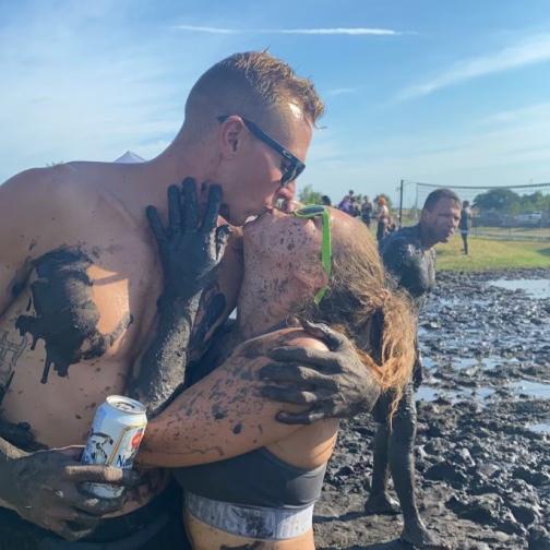 Mud volleyball tournament
