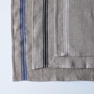 Oatmeal Linen Striped Runner