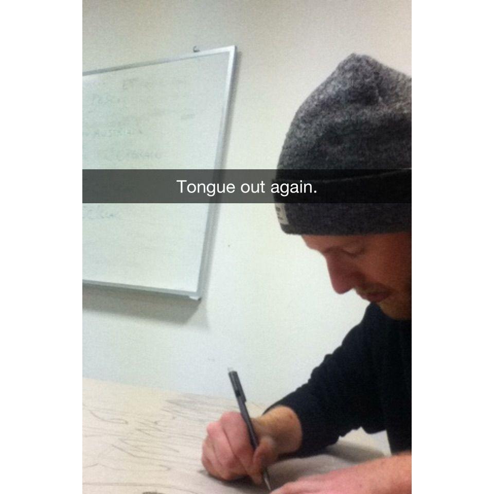 Crushing, or creeping, on Stephen in Italy, 2014