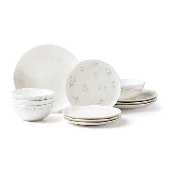 Lenox Oyster Bay 12Pc Dinnerware Set, 15.20, White