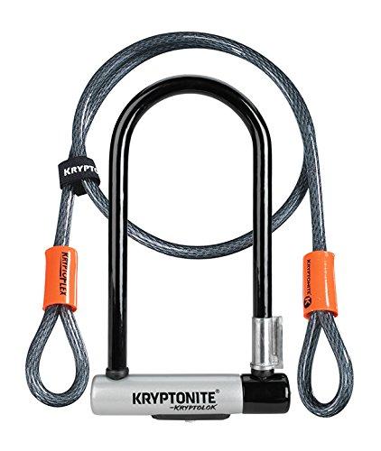 Kryptonite Kryptolok Standard Bicycle U-Lock w/4-foot Flex Cable