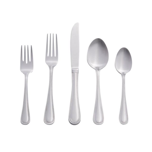 RiverRidge 46-Piece Beaded Silverware Set